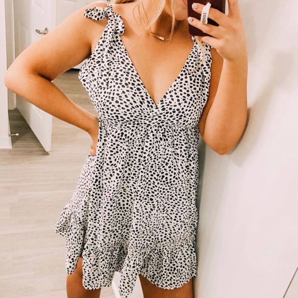 Dalmatian print dress!
